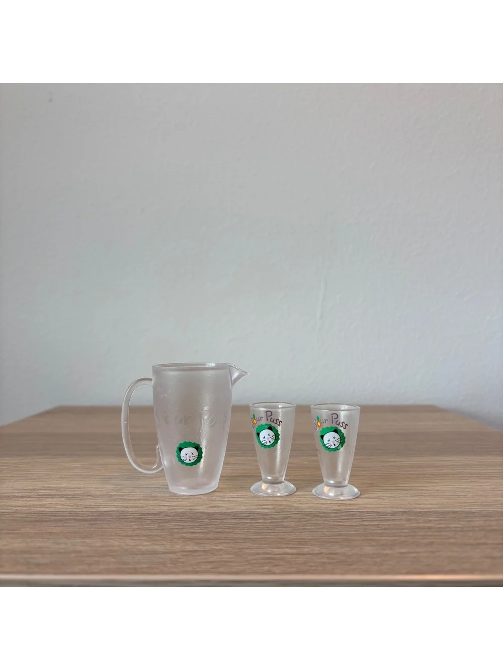 Vintage Muffy Vanderbear Sour Puss Lemonade Pitcher, 2 Cups 1996 Accessories